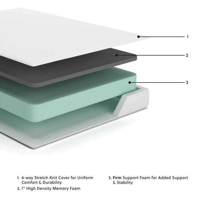 Chime 8 Inch Memory Foam Mattress in a Box