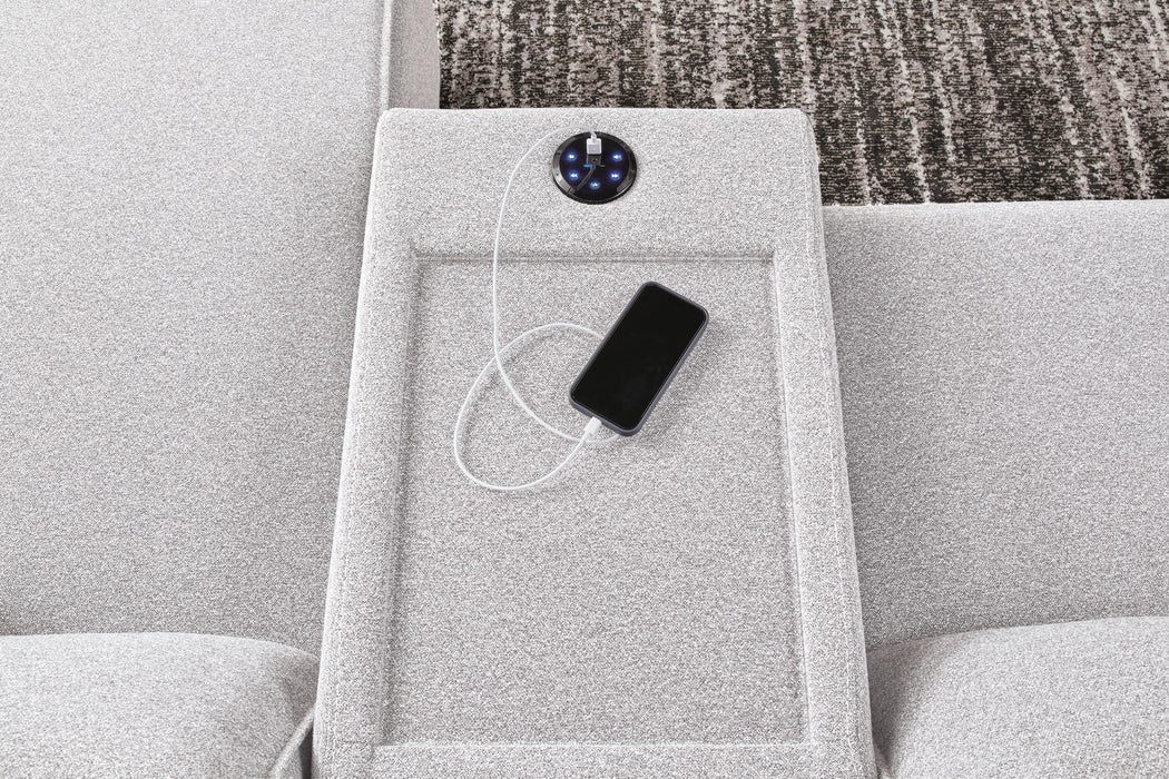 Modmax II Reclining Sectional with Chaise and Audio Console