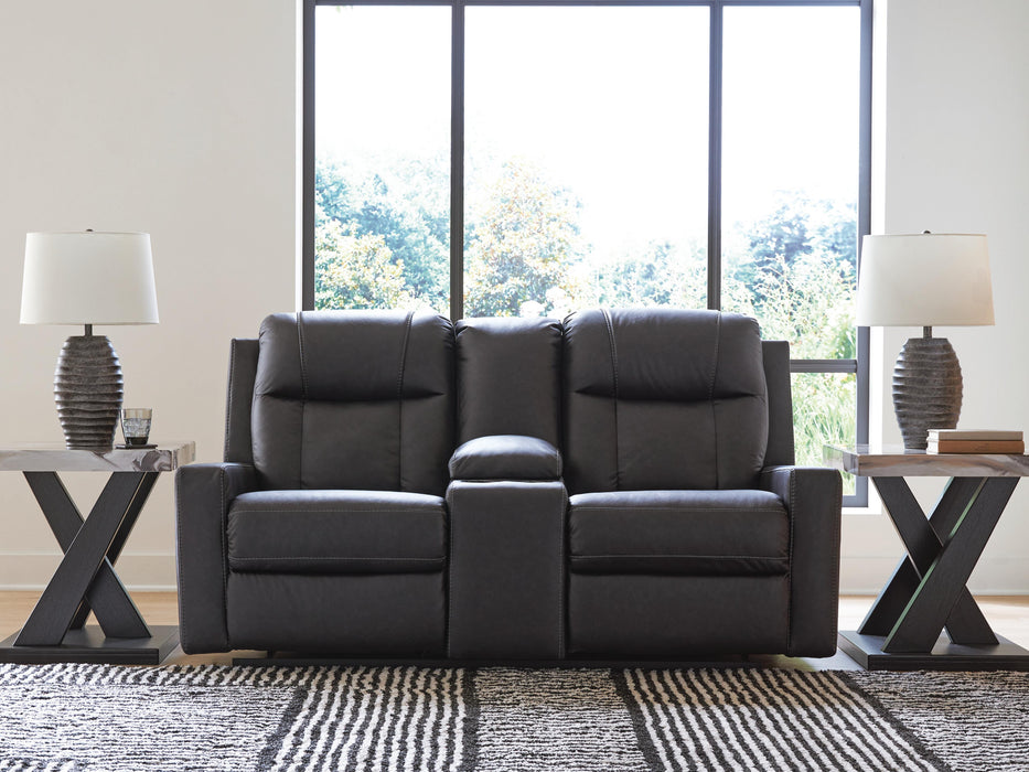 Mackmenville Reclining Loveseat with Console