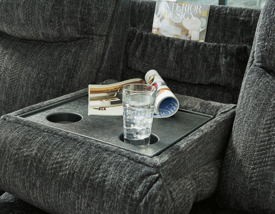 Martinglenn Power Reclining Sofa with Drop Down Table